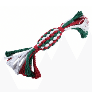 Brinquedo Pet Mordedor Corda Bombom Cor Verde e Vermelho