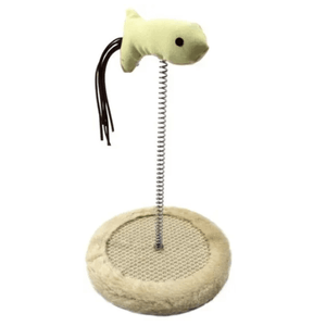 Arranhador Interativo para Gatos Torre Fixa Cor Pardo