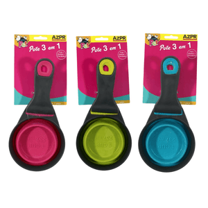 Pote, Medidor e Prendedor 3 em 1 Cores Sortidas 1 unidade