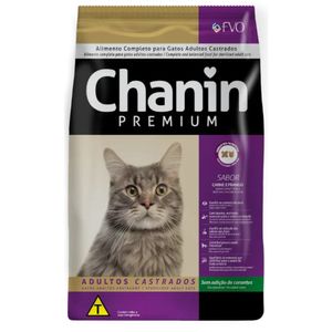 Ração Chanin Sem Corantes Gatos Castrado 1 kg